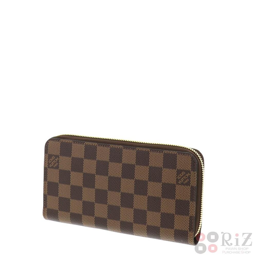 LOUIS VUITTON Zippy Wallet Long coin wallet purse Damier Ebene Brown - Picture 2 of 6